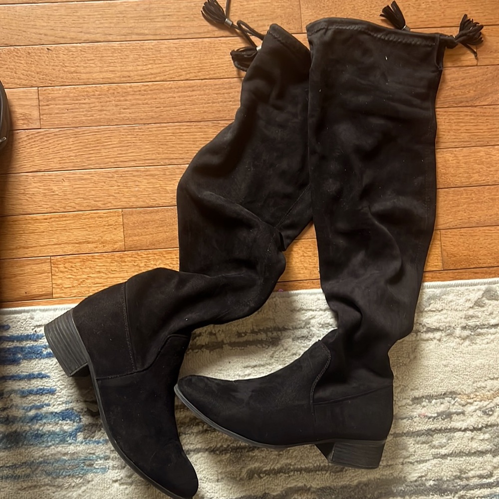 Madden Girl black Prissy boots size 11
